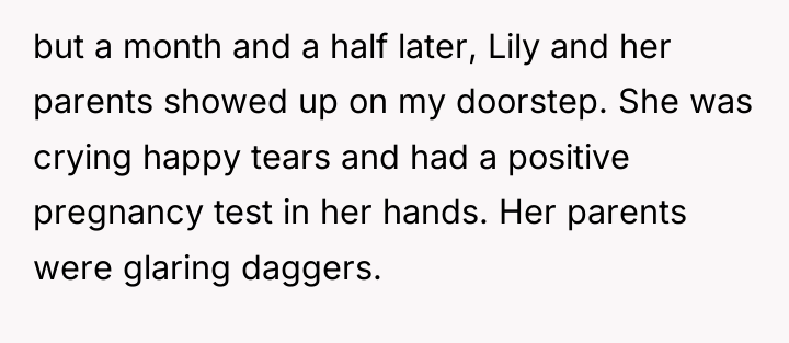 but a month and a half later, Lily and her...