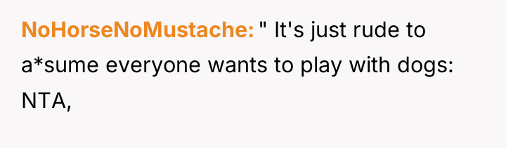 NoHorseNoMustache " It's just rude to a*sume everyone wants to...