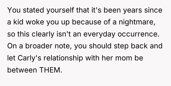 You stated yourself that it's been years since a kid...