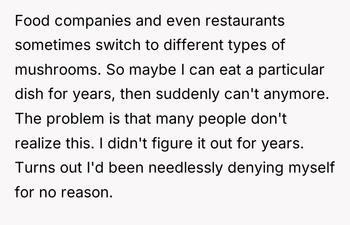 Food companies and even restaurants sometimes switch to different types...
