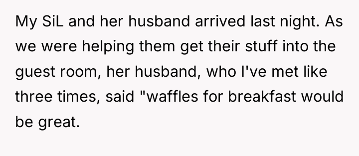 My SiL and her husband arrived last night. As we...