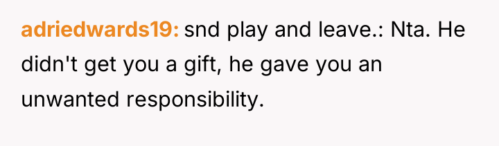 adriedwards19 snd play and leave.: Nta. He didn't get you...