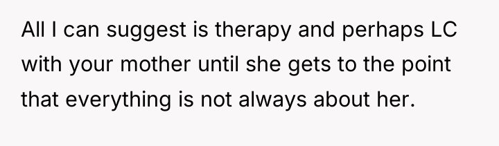 All I can suggest is therapy and perhaps LC with...