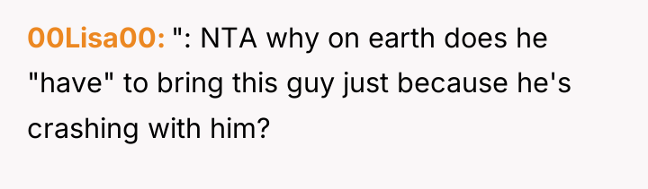 00Lisa00 ": NTA why on earth does he "have" to...