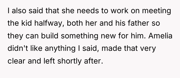 I also said that she needs to work on meeting...