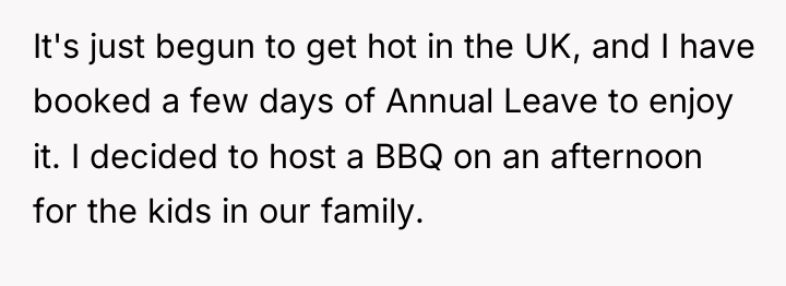 It's just begun to get hot in the UK, and...