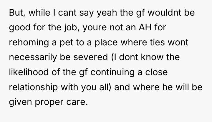 But, while I cant say yeah the gf wouldnt be...