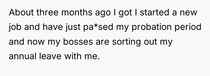 About three months ago I got I started a new...