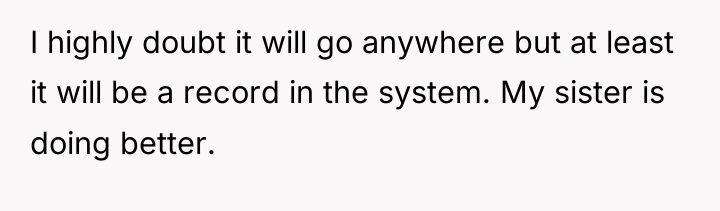 I highly doubt it will go anywhere but at least...