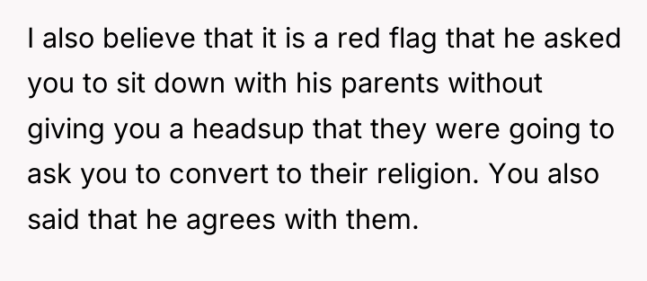 I also believe that it is a red flag that...