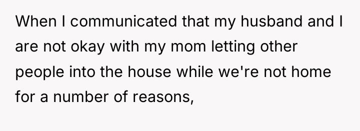 When I communicated that my husband and I are not...