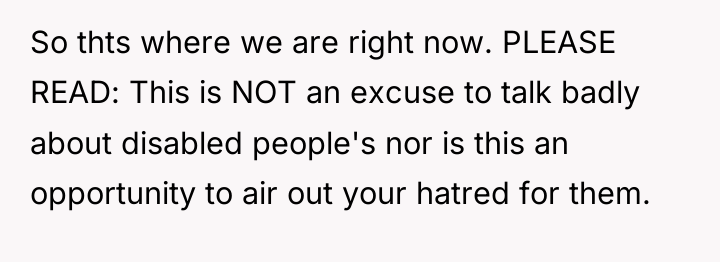 So thts where we are right now. PLEASE READ: This...