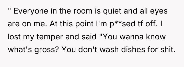 " Everyone in the room is quiet and all eyes...