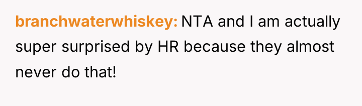 branchwaterwhiskey NTA and I am actually super surprised by HR...