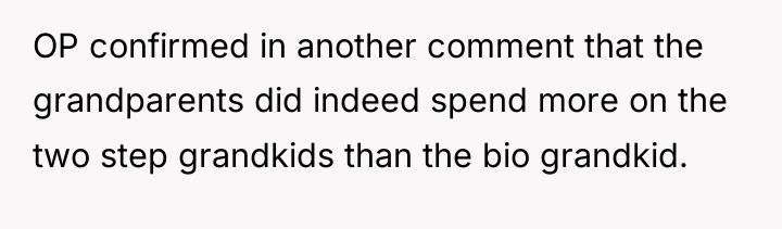 OP confirmed in another comment that the grandparents did indeed...