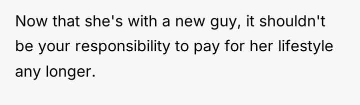 Now that she's with a new guy, it shouldn't be...