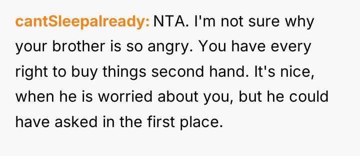 cantSleepalready NTA. I'm not sure why your brother is so...