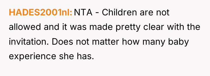 HADES2001nl NTA - Children are not allowed and it was...