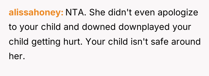 alissahoney NTA. She didn't even apologize to your child and...
