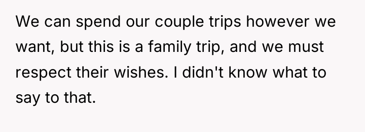 We can spend our couple trips however we want, but...