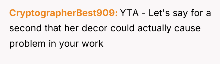 CryptographerBest909 YTA - Let's say for a second that her...