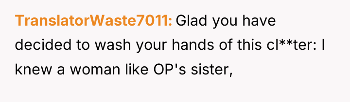 TranslatorWaste7011 Glad you have decided to wash your hands of...