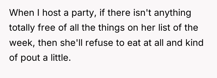 When I host a party, if there isn't anything totally...