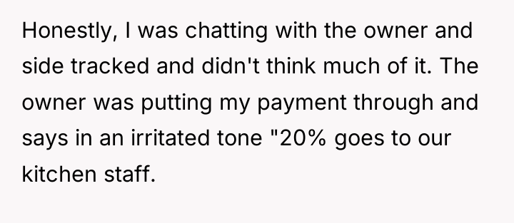 Honestly, I was chatting with the owner and side tracked...