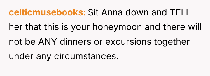 celticmusebooks Sit Anna down and TELL her that this is...