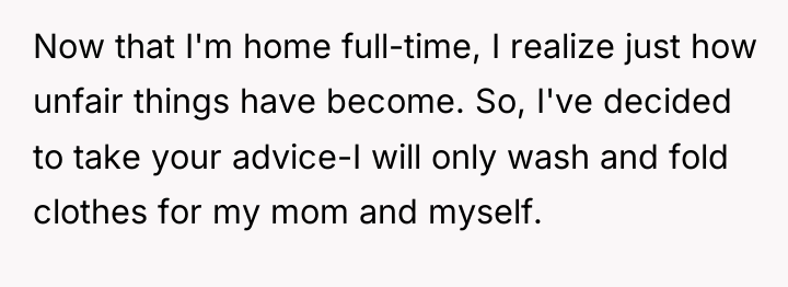 Now that I'm home full-time, I realize just how unfair...