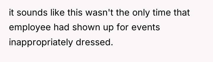it sounds like this wasn't the only time that employee...