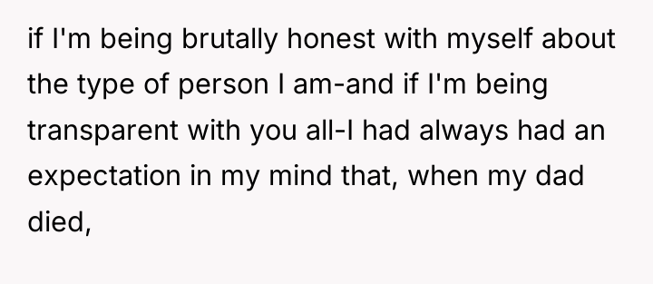 if I'm being brutally honest with myself about the type...