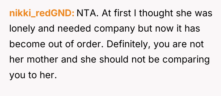 nikki_redGND NTA. At first I thought she was lonely and...