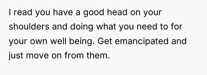 I read you have a good head on your shoulders...
