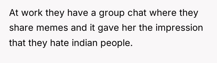 At work they have a group chat where they share...
