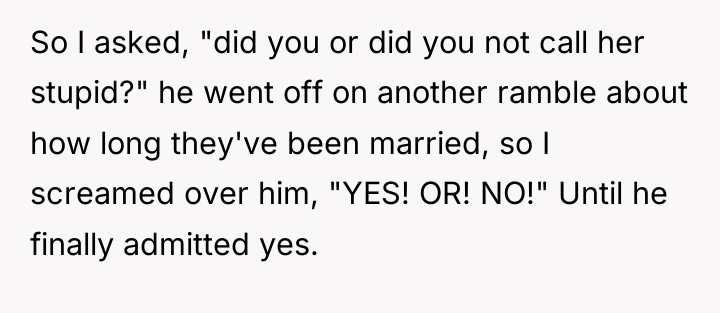 So I asked, "did you or did you not call...
