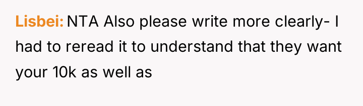 Lisbei NTA Also please write more clearly- I had to...