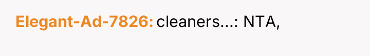 Elegant-Ad-7826 cleaners...: NTA,