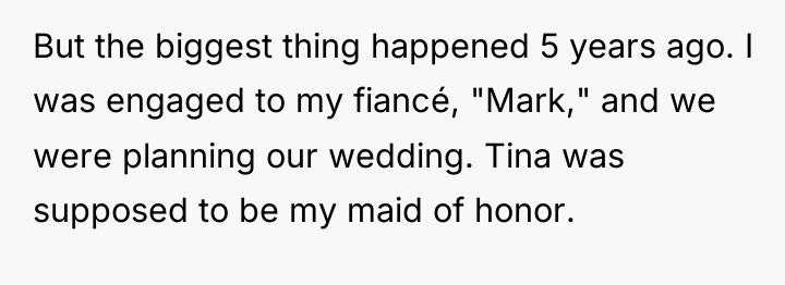 But the biggest thing happened 5 years ago. I was...