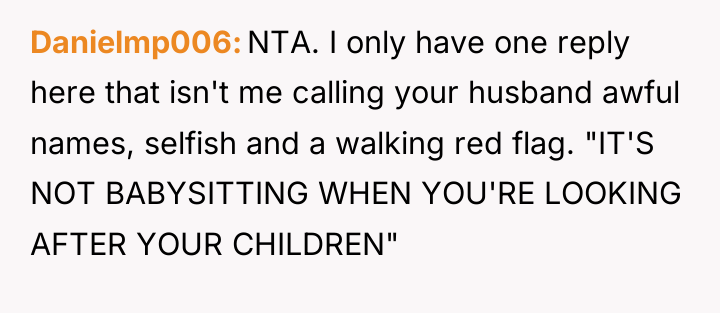 Danielmp006 NTA. I only have one reply here that isn't...