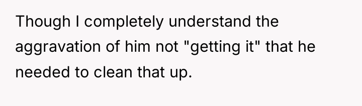 Though I completely understand the aggravation of him not "getting...