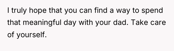 I truly hope that you can find a way to...