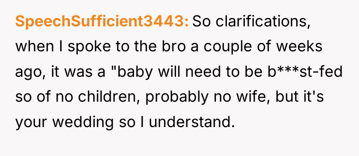 SpeechSufficient3443 So clarifications, when I spoke to the bro a...