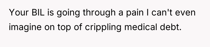 Your BIL is going through a pain I can't even...