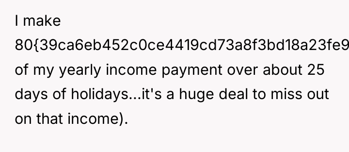 I make 80{39ca6eb452c0ce4419cd73a8f3bd18a23fe95ab4febb092bc2ab1b542eeea82f} of my yearly income payment over about...