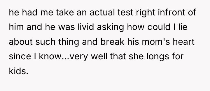 he had me take an actual test right infront of...