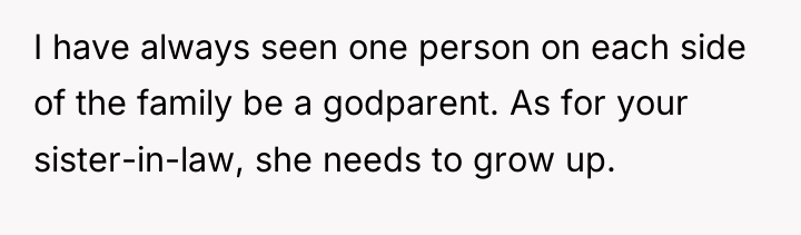 I have always seen one person on each side of...