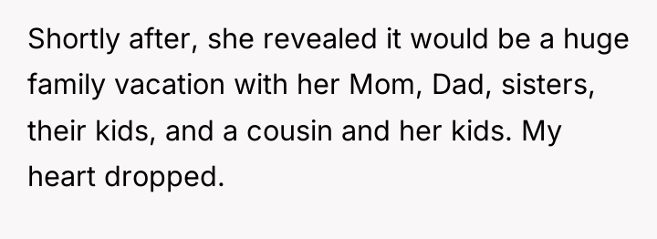 Shortly after, she revealed it would be a huge family...