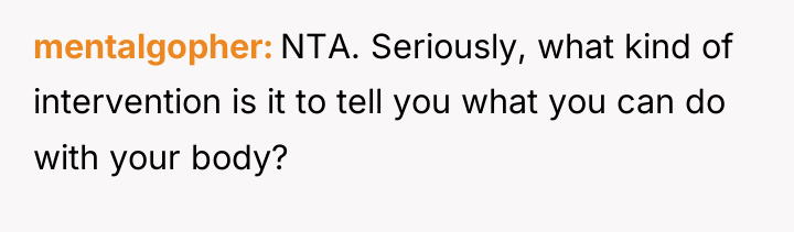 mentalgopher NTA. Seriously, what kind of intervention is it to...