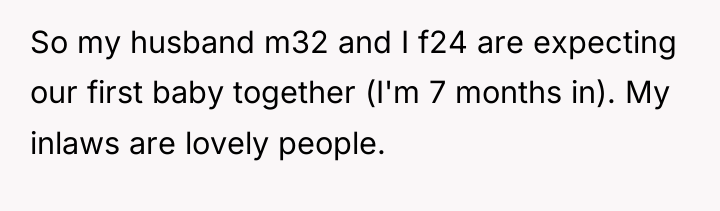 So my husband m32 and I f24 are expecting our...